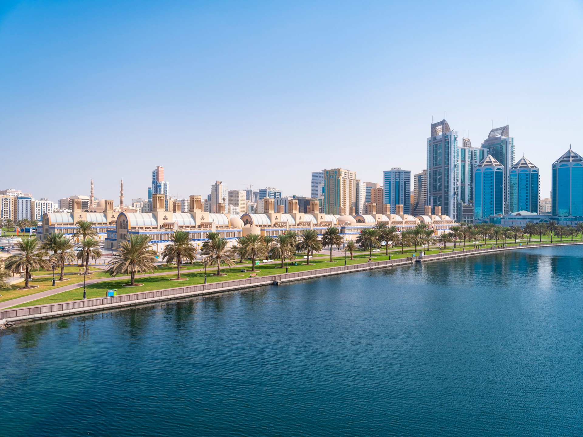 View of the central Souq in Sharjah, UAE