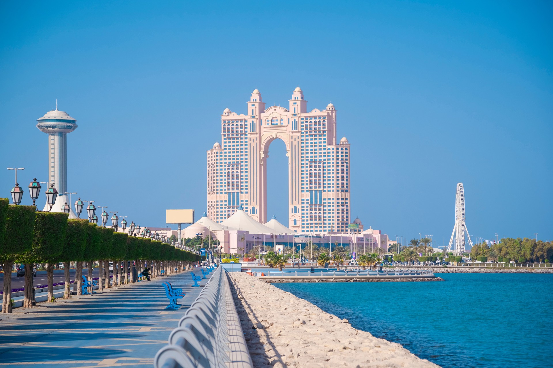 Abu Dhabi skyline waterfront