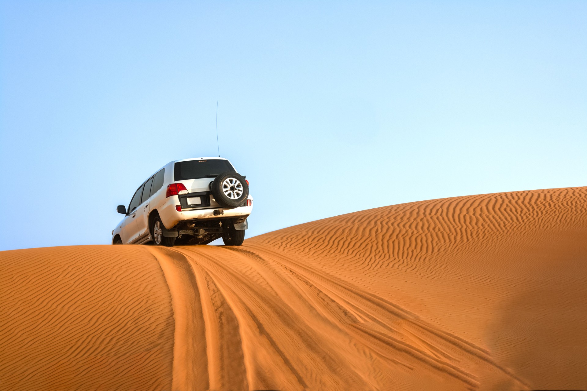 Adventurous ride on Dubai sand dunes desert